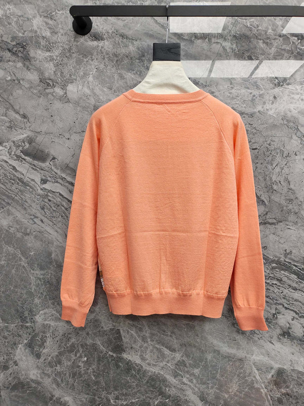 HM 25 Sweater Peach Orange Wool 89215