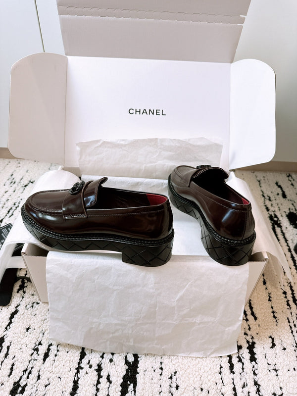 CC Moccasins 45mm In Burgundy Glossy Lambskin 144629