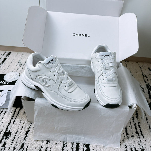 CC Sneaker 35mm in morbida pelle bovina bianca 144702