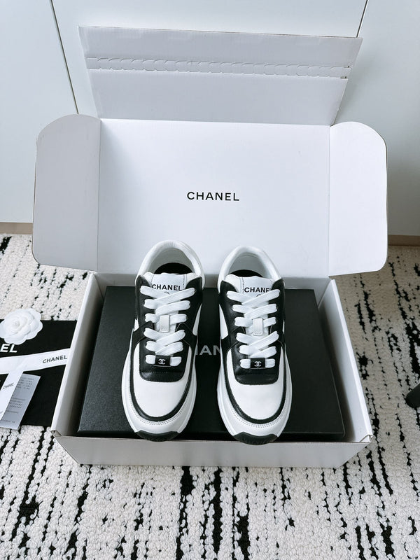 CC Sneaker 35mm In White Mix Black Soft Cowhide 144706