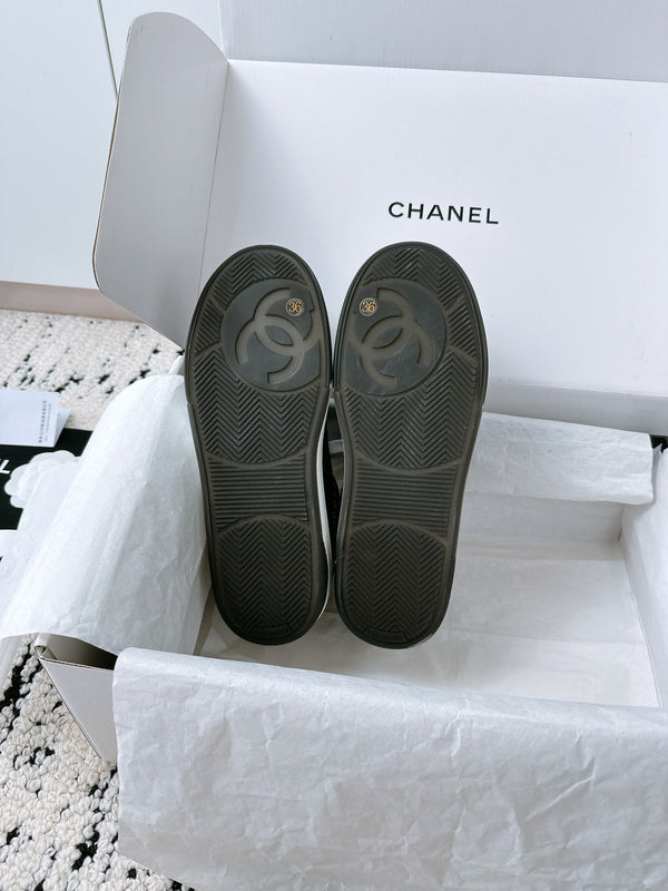 CC Sneaker In Black Canvas Fabric 144507