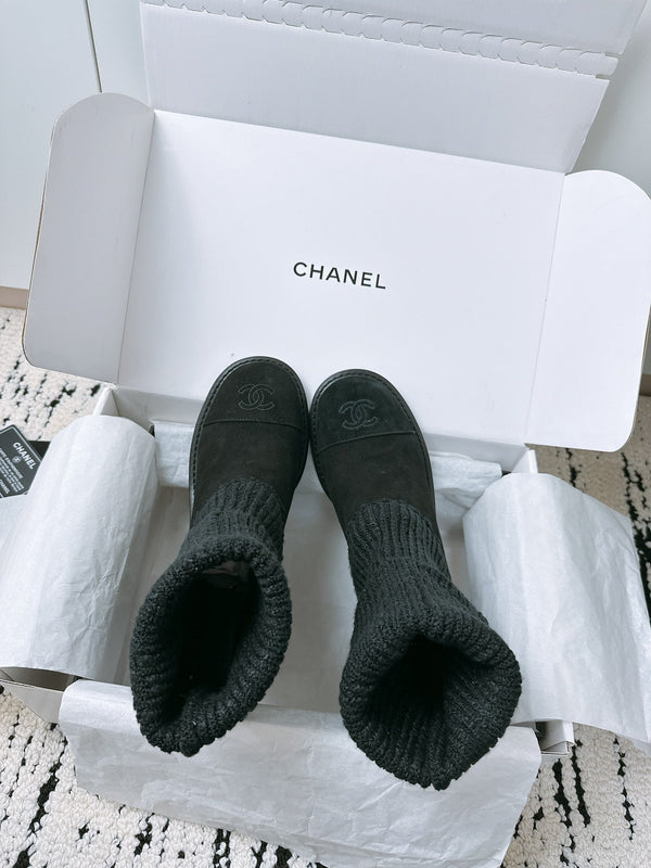 CC Ankle Boots 70MM In Black Suede 144562