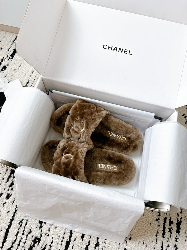 Ciabatte CC 25s 50mm Lana Marrone 433604