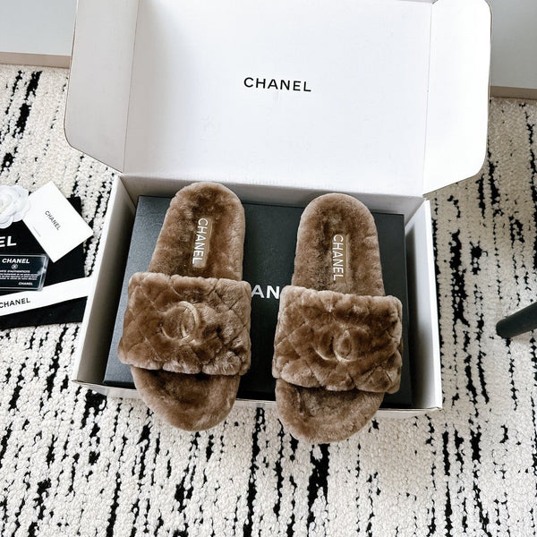 Ciabatte CC 25s 50mm Lana Marrone 433604