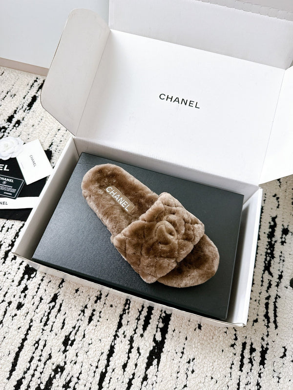 Ciabatte CC 25s 50mm Lana Marrone 433604