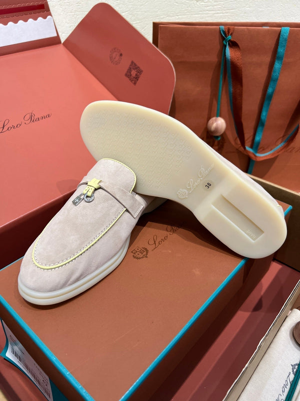 mocassino lp summer charm walk in camoscio beige reale giallo