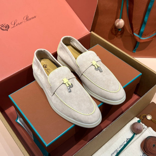 mocassino lp summer charm walk in camoscio beige reale giallo