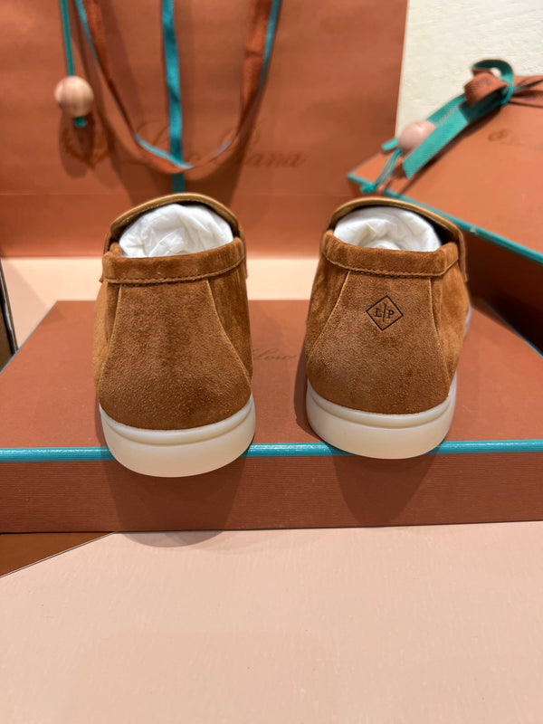 mocassino lp summer charm walk in pelle scamosciata marrone beige