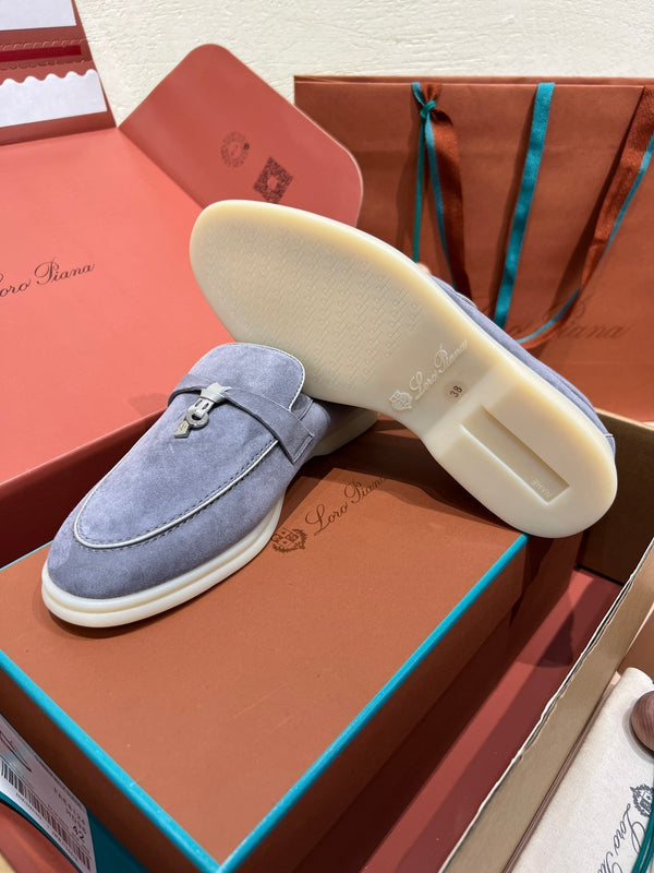 mocassino lp summer charm walk rock grey beige suede