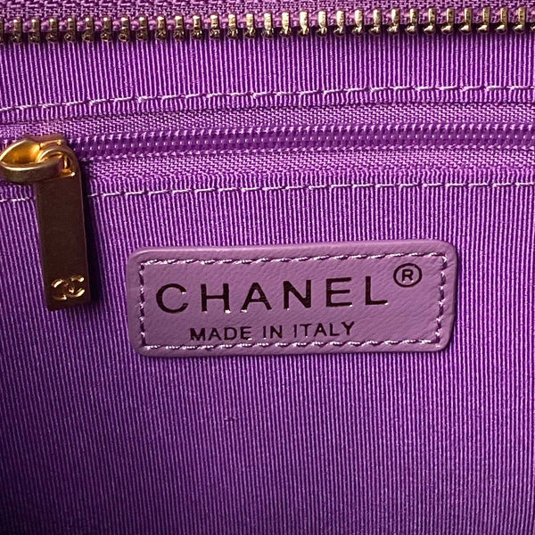 24a hobo bag 38cm violet calfskin gold hardware