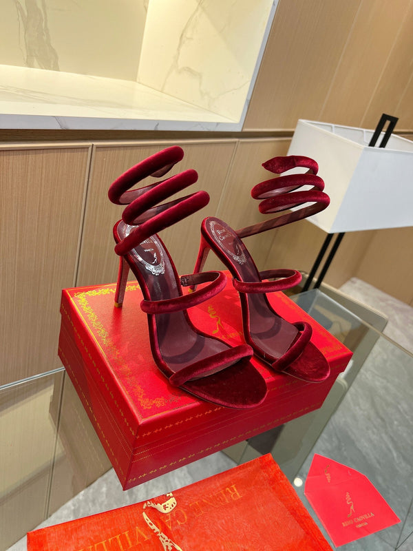 RC Sandals Red Original Velvet Sheepskin 341989