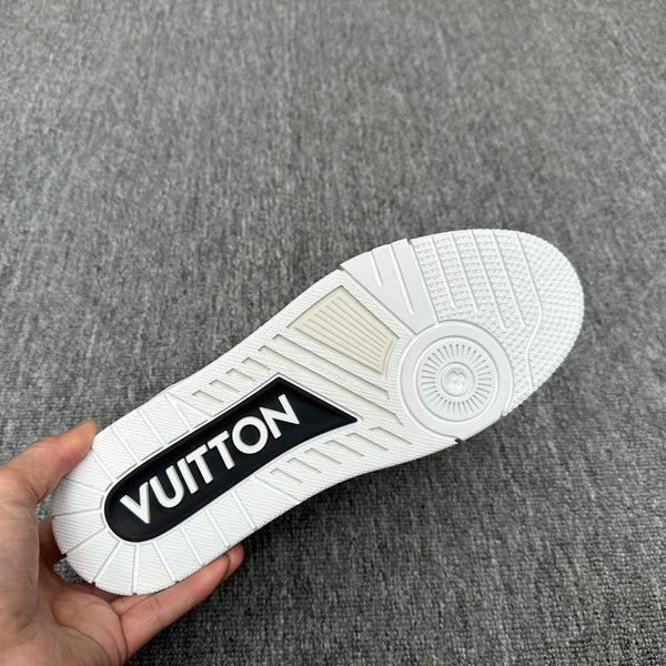 LV TRAINER BIANCO MIX NERO MONOGRAMMA PELLE DI VITELLO