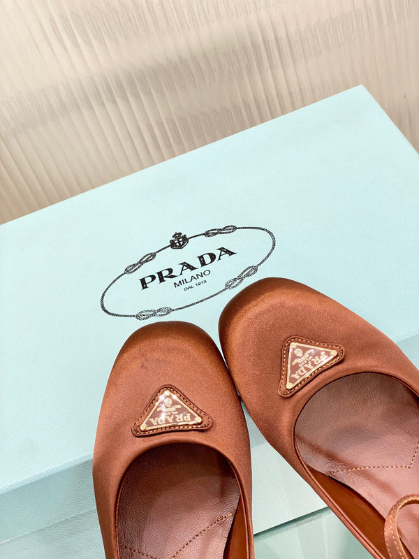 DÉCOLLETÉ MARY JANE PRA NAPPA RASO MARRONE