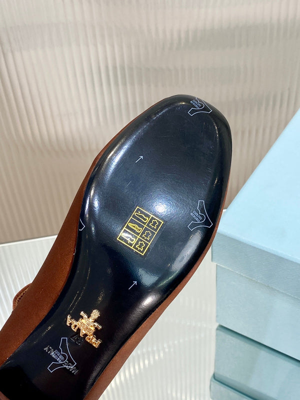 DÉCOLLETÉ MARY JANE PRA NAPPA RASO MARRONE