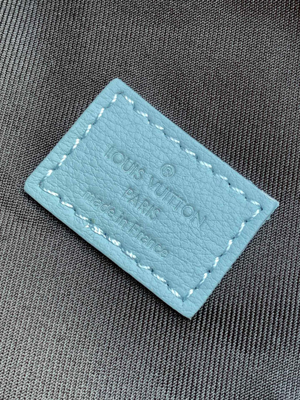 LV M14782 Rush Bumbag Light Blue Monogram Shadow Calfskin
