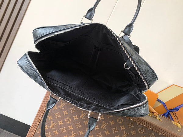 LV Porte-Documents Voyage Black Damier Graphite Canvas