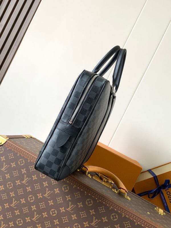LV Porte-Documents Voyage Black Damier Graphite Canvas