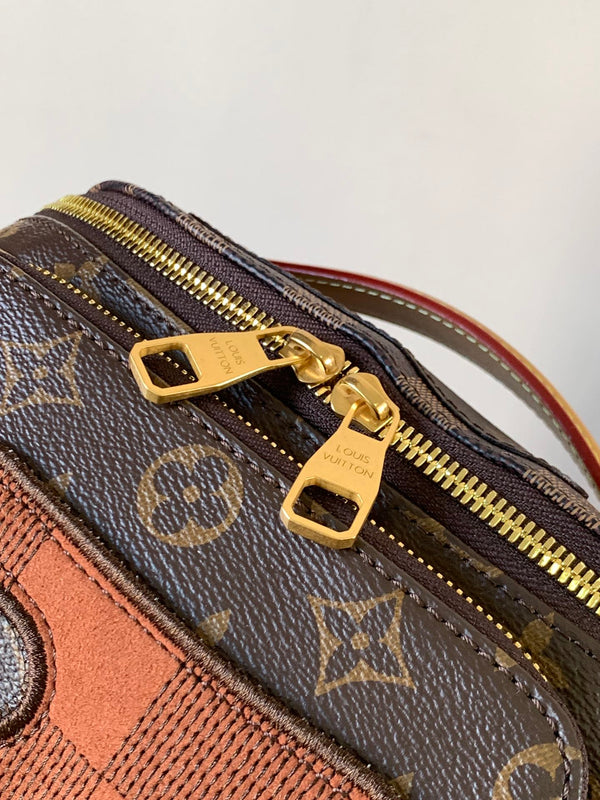 LV Rush Bumbag Brown Boro Monogram Landscape canvas & Cowhide