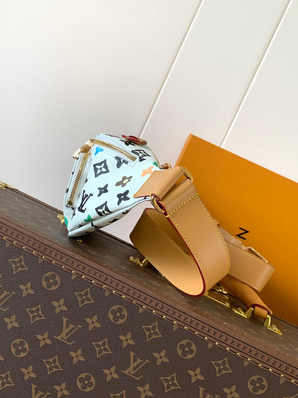 LV x Tyler M24858 Rush Bumbag White Monogram Canvas & Calfskin GHW