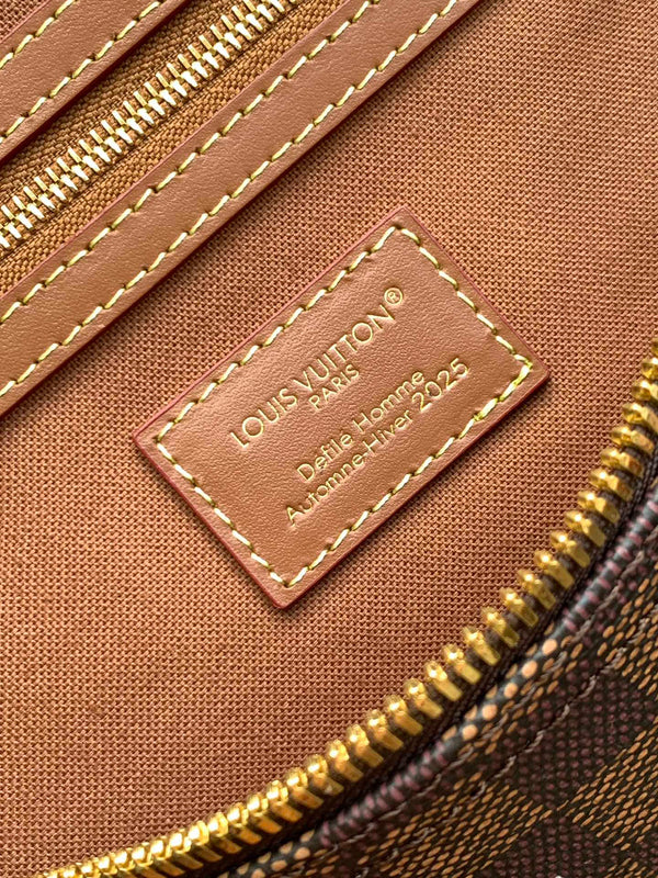 LV Keepall Bandoulière 50 Brown Animal Printed Monogram Canvas