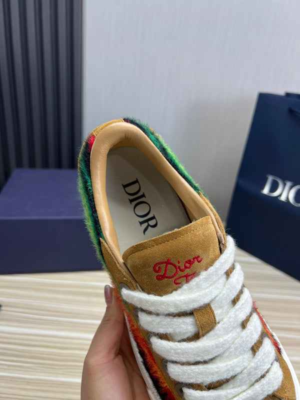 CD B33 SNEAKER BRONZE SUEDE AND FABRIC