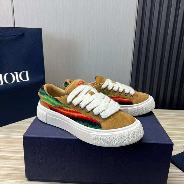 CD B33 SNEAKER BRONZE SUEDE AND FABRIC