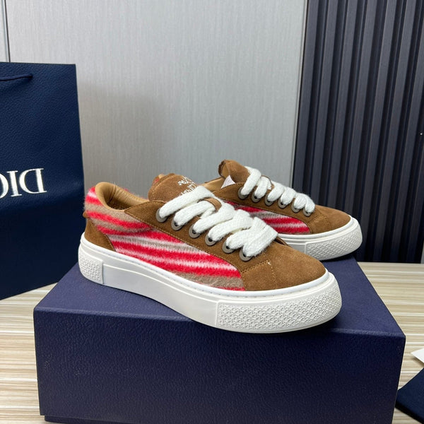 CD B33 SNEAKER BROWN SUEDE AND FABRIC