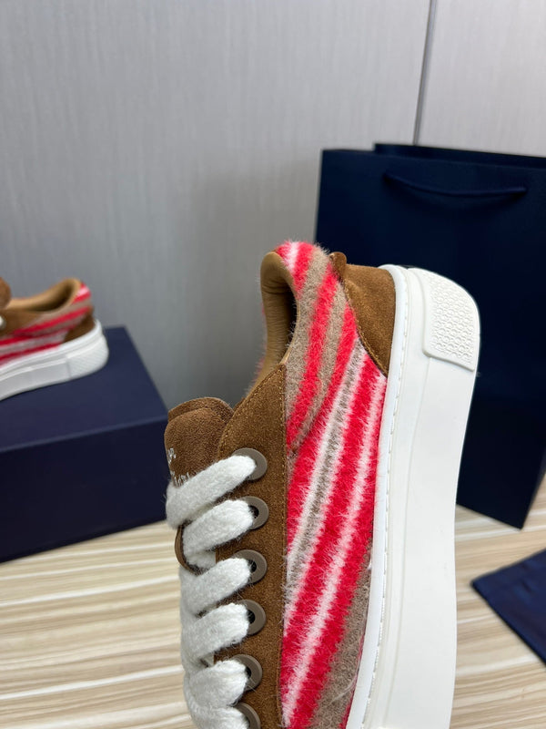 CD B33 SNEAKER BROWN SUEDE AND FABRIC