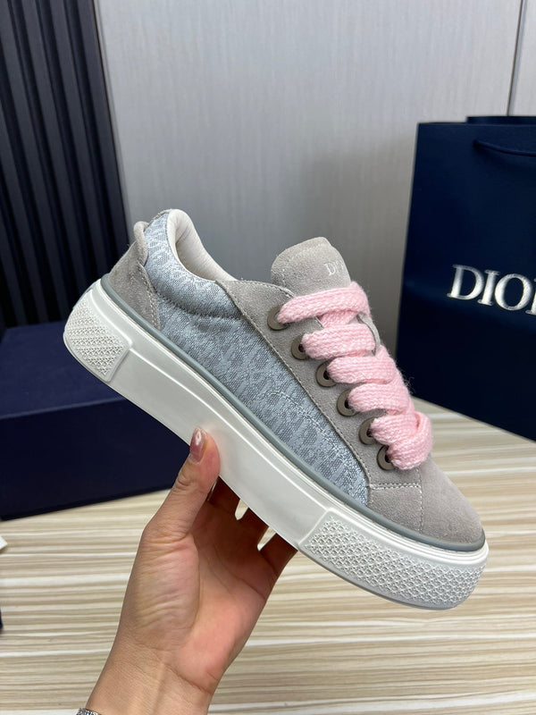 CD B33 SNEAKER GRAY SUEDE AND FABRIC