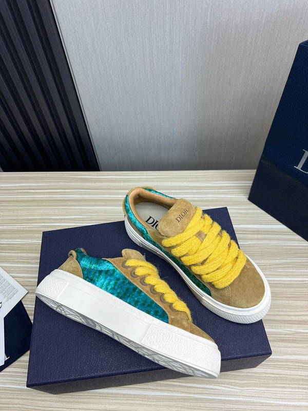 CD B33 SNEAKER FLAX SUEDE AND FABRIC