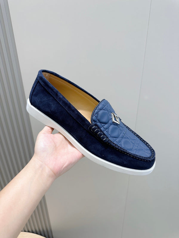 CD GRANVILLE BASIC LOAFER COBALT EMBOSSED CALFSKIN