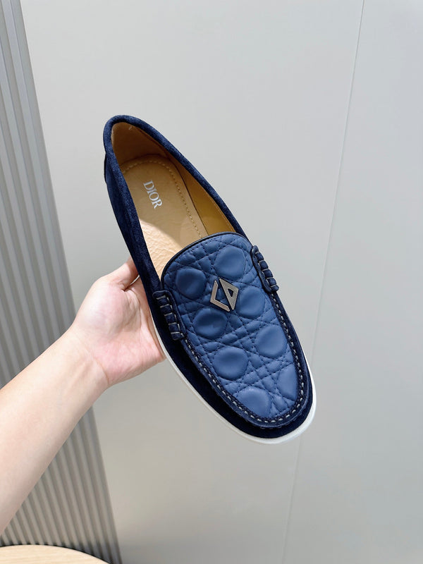 CD GRANVILLE BASIC LOAFER COBALT EMBOSSED CALFSKIN