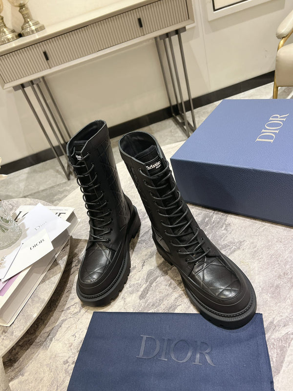 CD- D-Leader Ankle Boot 45mm Black Calfskin