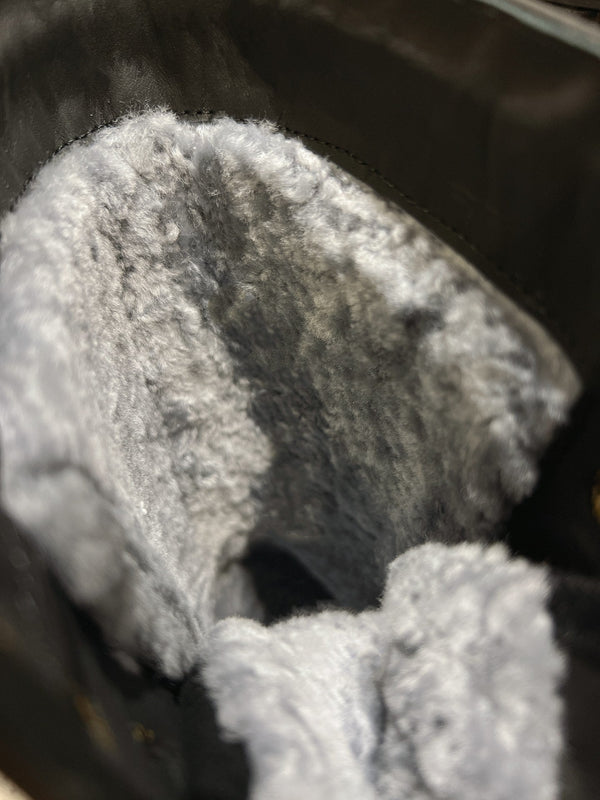 CD- D-Leader Ankle Boot 45mm Black Calfskin And Fleece Lining