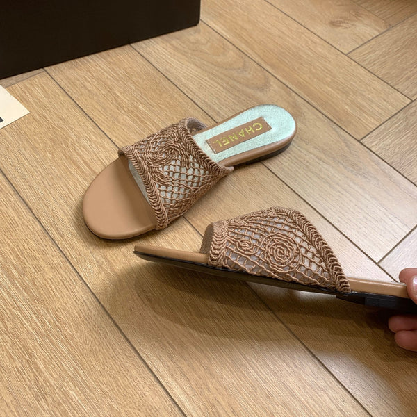 CC 25 Slippers Brown Special Woven 307029