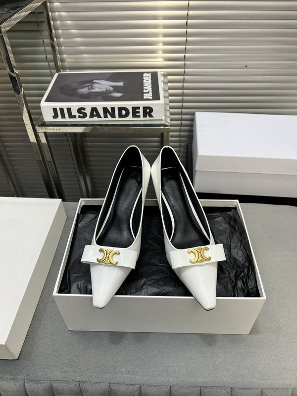 cl pumps 50 white calfskin