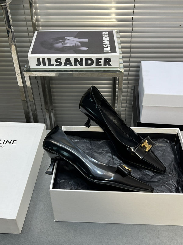 cl pumps 50 black calfskin