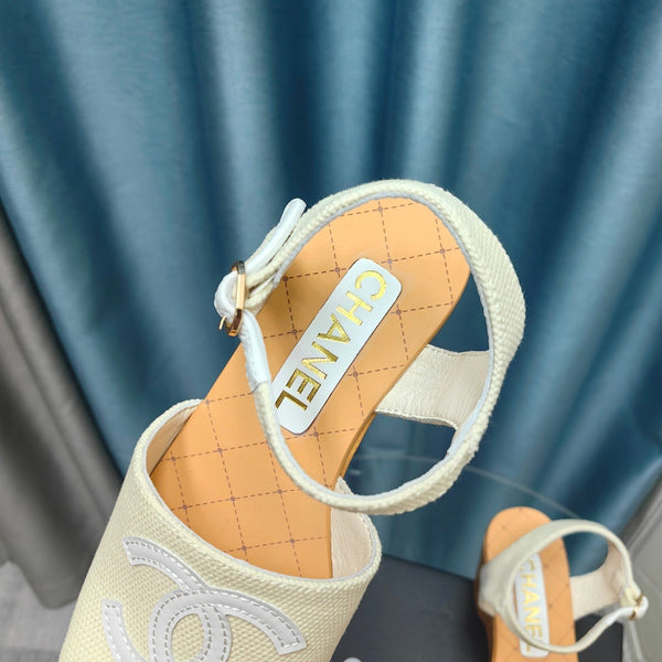 cc platform white satin