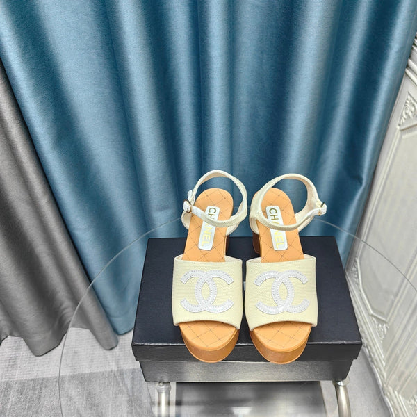 cc platform white satin