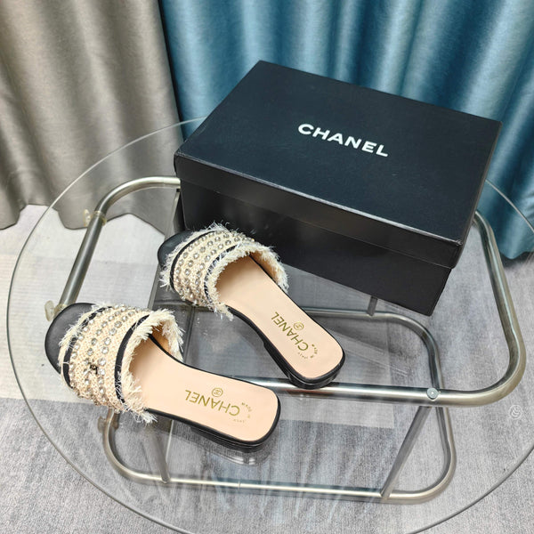 CC 25 Mule Rafia Strass