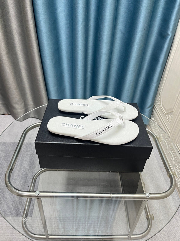 CC 25 Sandalo infradito Bianco Viola Diamante