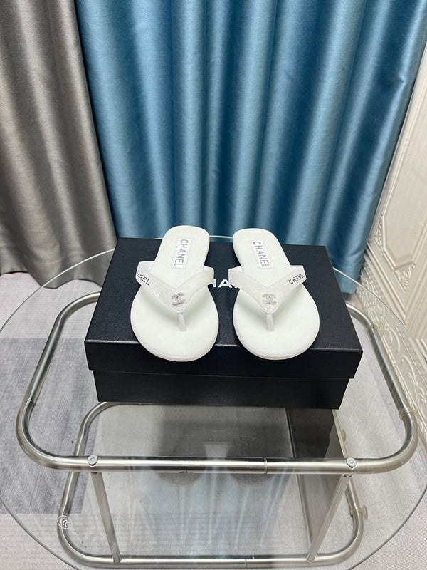 CC 25 Sandalo infradito Bianco Viola Diamante