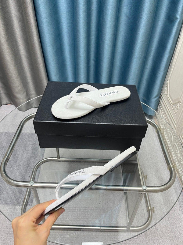 CC 25 Sandalo infradito Bianco Viola Diamante