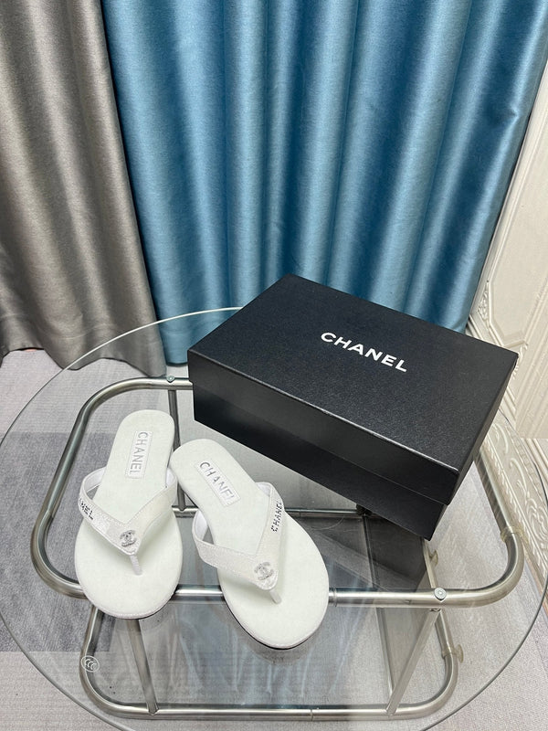 CC 25 Sandalo infradito Bianco Viola Diamante