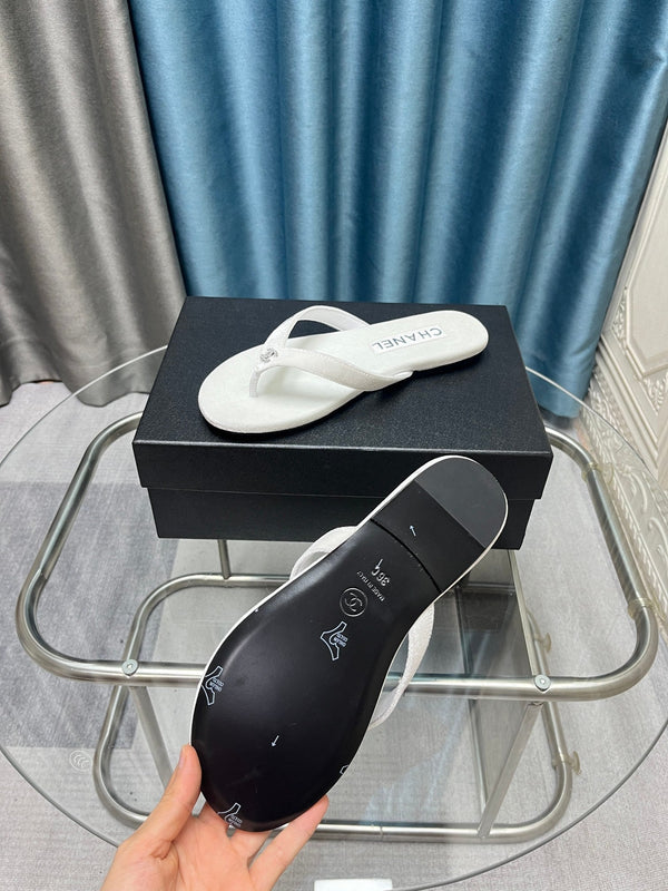 CC 25 Sandalo infradito Bianco Viola Diamante