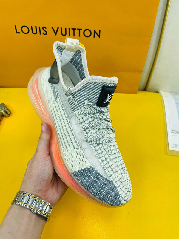 LV SNEAKER IN GREY ASH BREATHABLE MESH FABRIC
