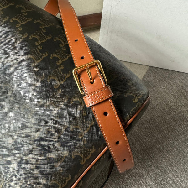 ZAINO FOLCO MEDIO 32 IN TELA TRIOMPHE NERA