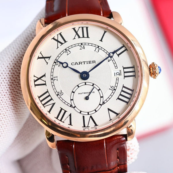 RONDE LOUIS CARTIE 40MM ROSE GOLD WHITE DIAL