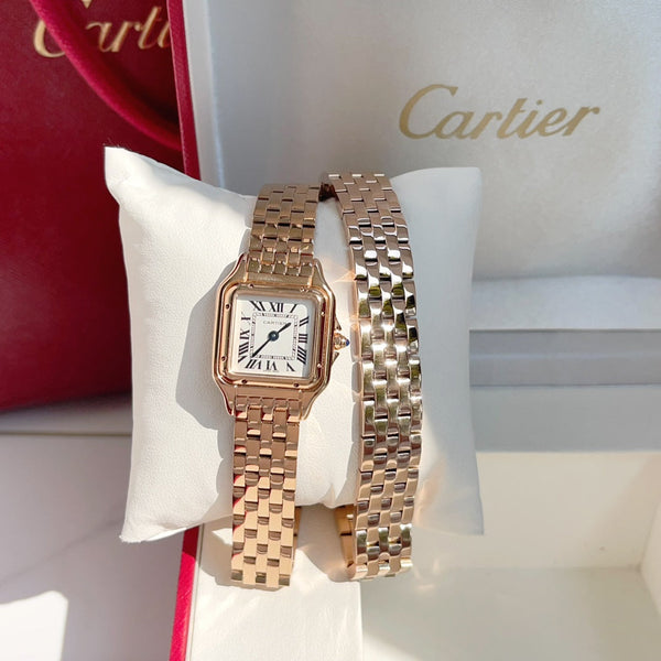 Panthere 22mm Pink Gold Double Chain 44cm