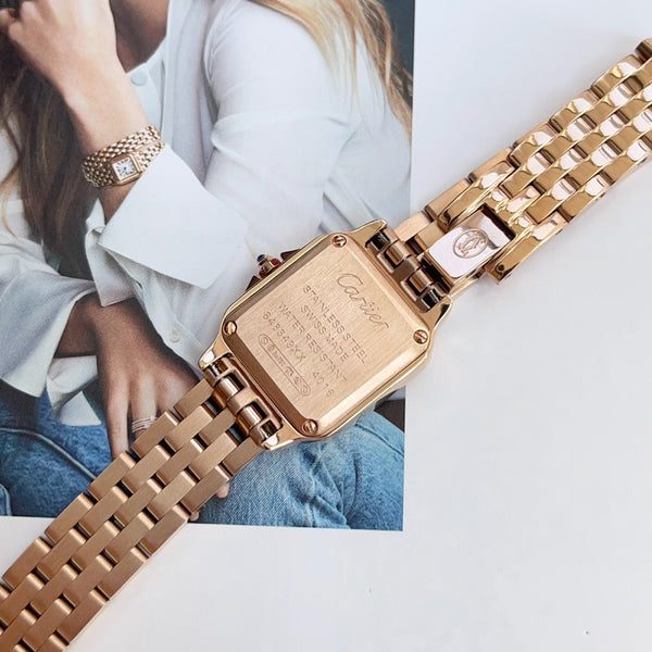 Panthere 22mm Pink Gold Double Chain 44cm